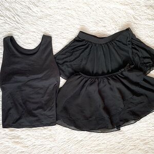 3 Piece Ballet/Dance Black Skirt Bundle•Size 10/12